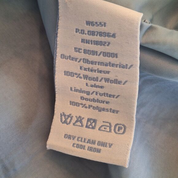 Boden British Tweed by Moon Blue Brown Wool Skirt UK8S US4S Polka Dot Pockets - Picture 12 of 16